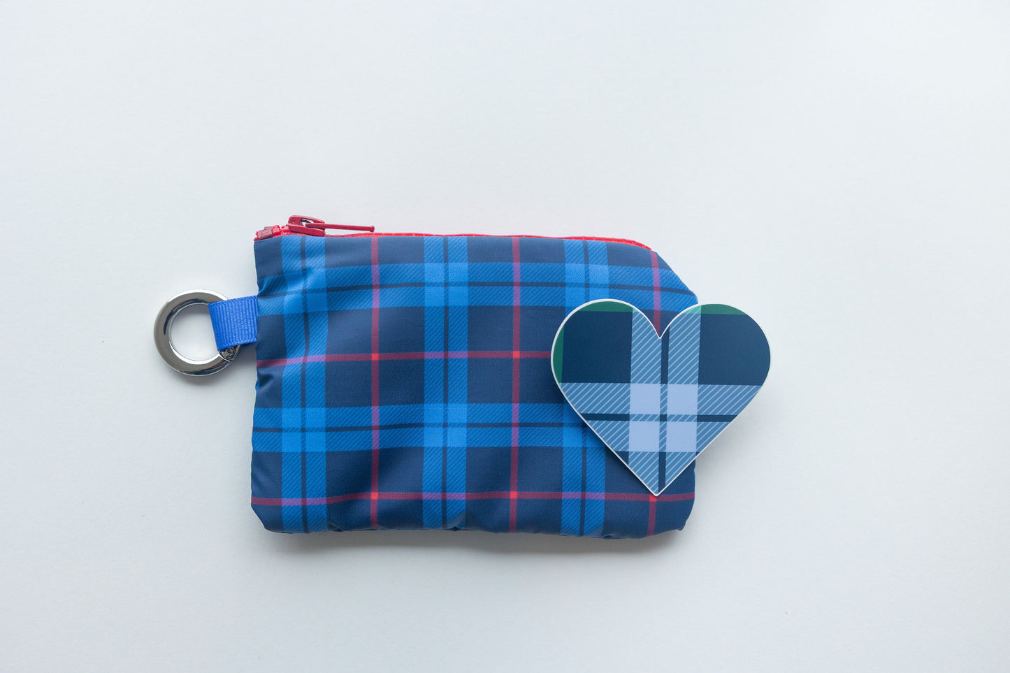 Mini Zip - Navy Tartan