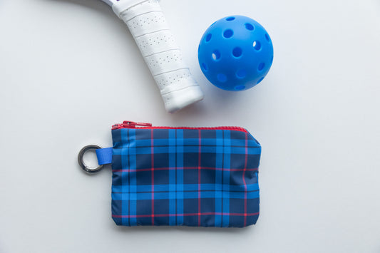 Mini Zip - Navy Tartan