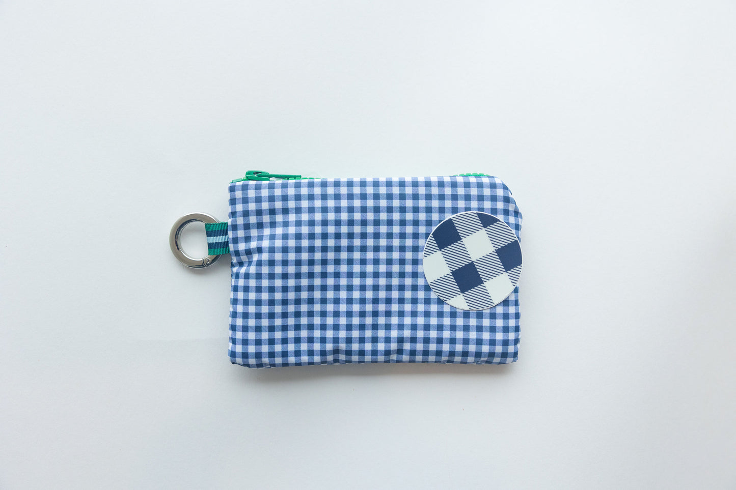 Mini Zip - Navy Gingham