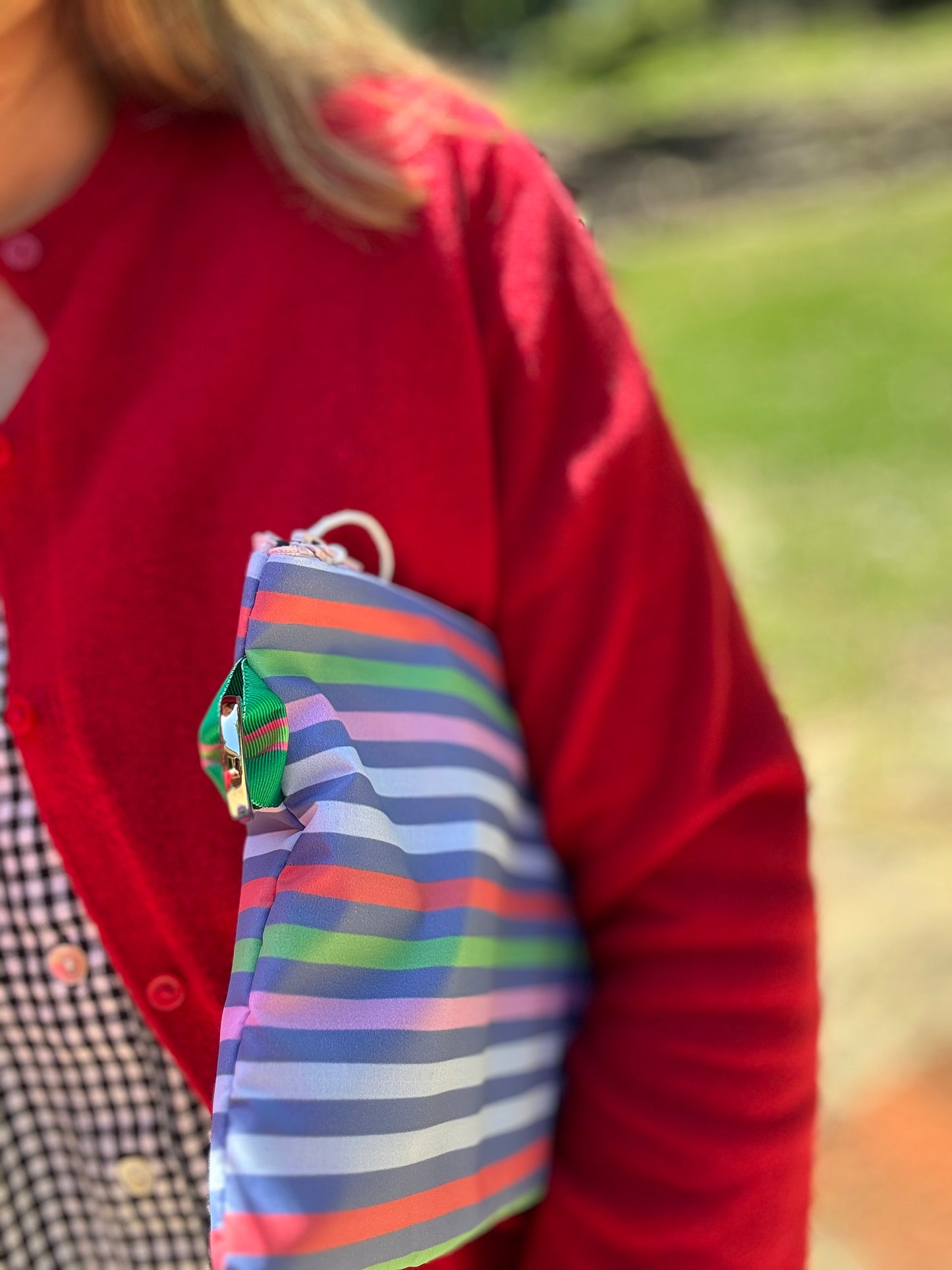 Large Zip - Summer Stripes