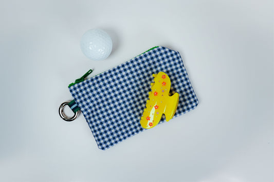 Mini Zip - Navy Gingham